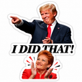 I DID THAT! Trump & Pauline Hanson Meme Sticker